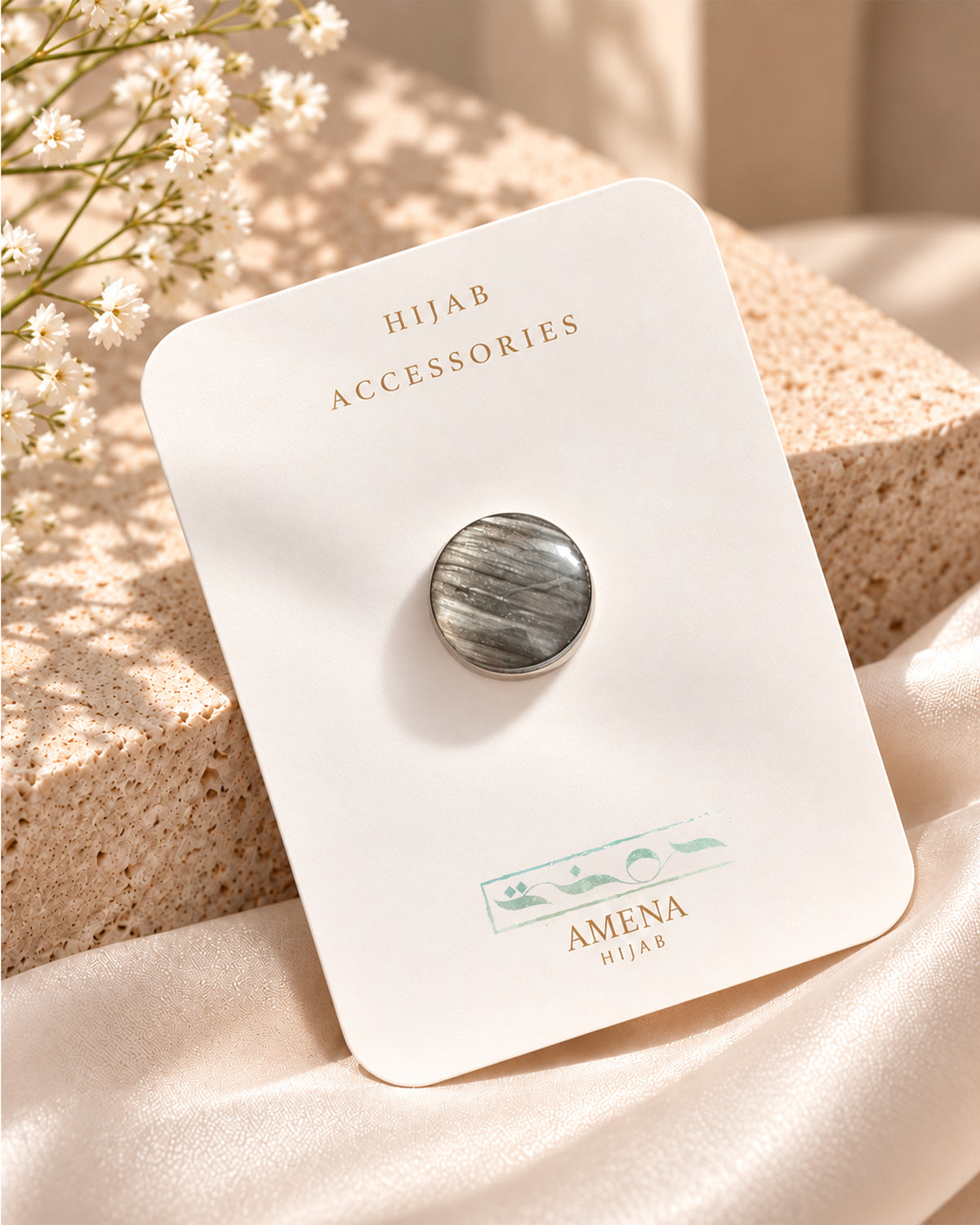 Turkish Magnetic Pin(Light Gray)