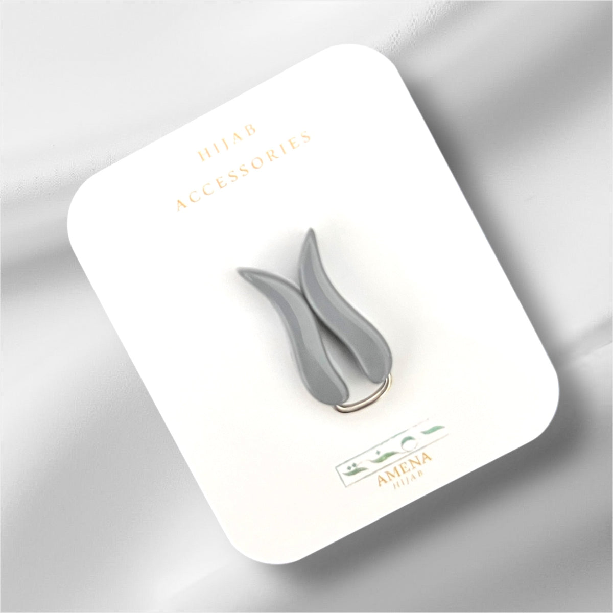 (Light Gray) Turkish Hijab Clip Pin