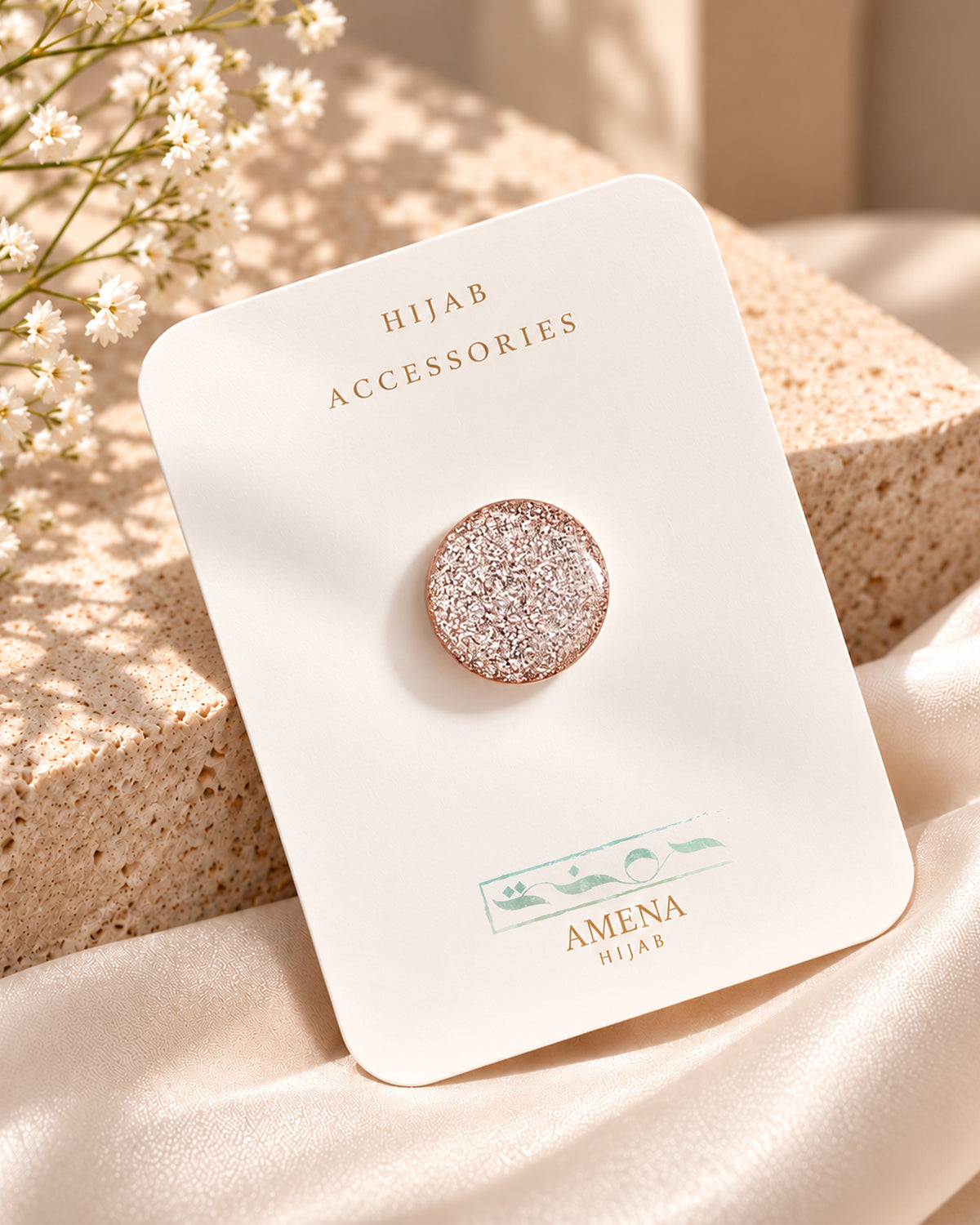 Turkish Magnetic Pin(Glitter Mink)