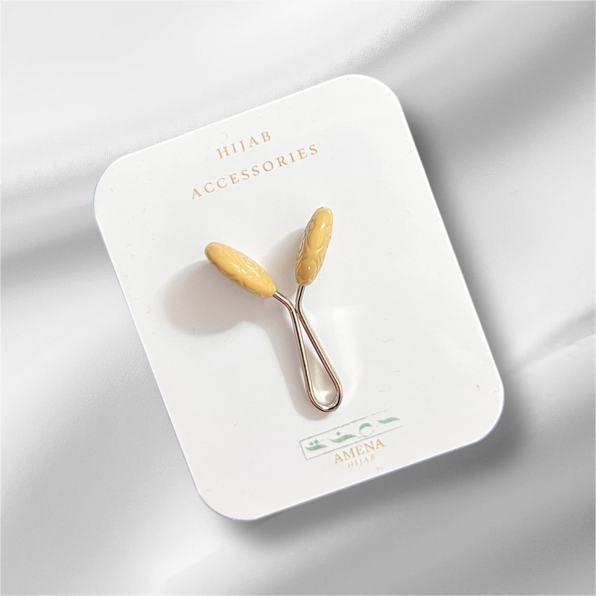 (Beige)Turkish Hijab Clip Pin