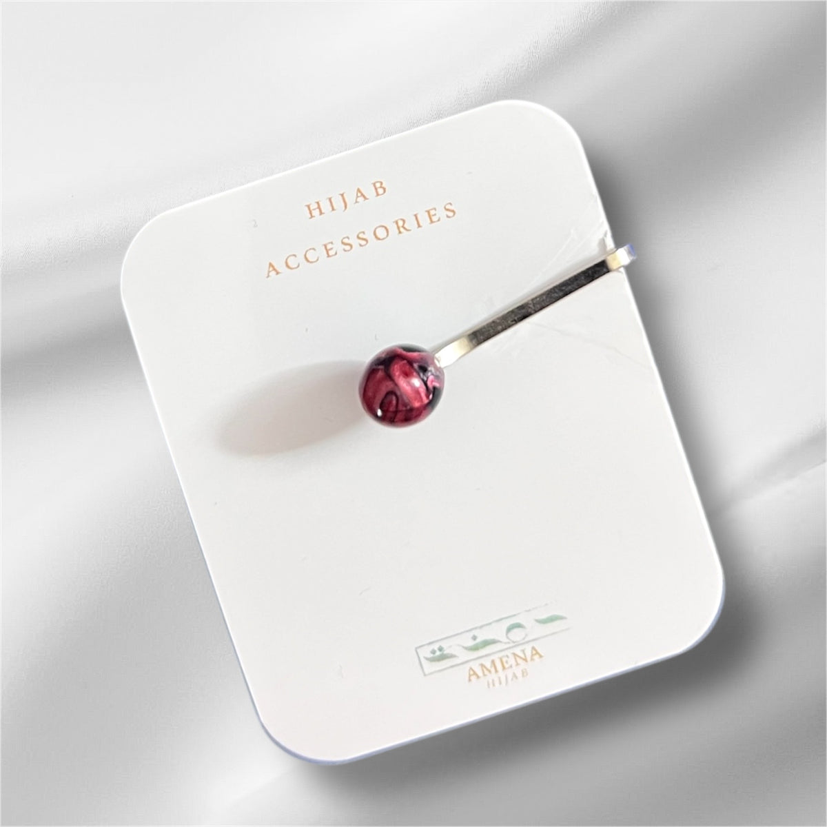( Maroon)Turkish Hijab Clip Pin
