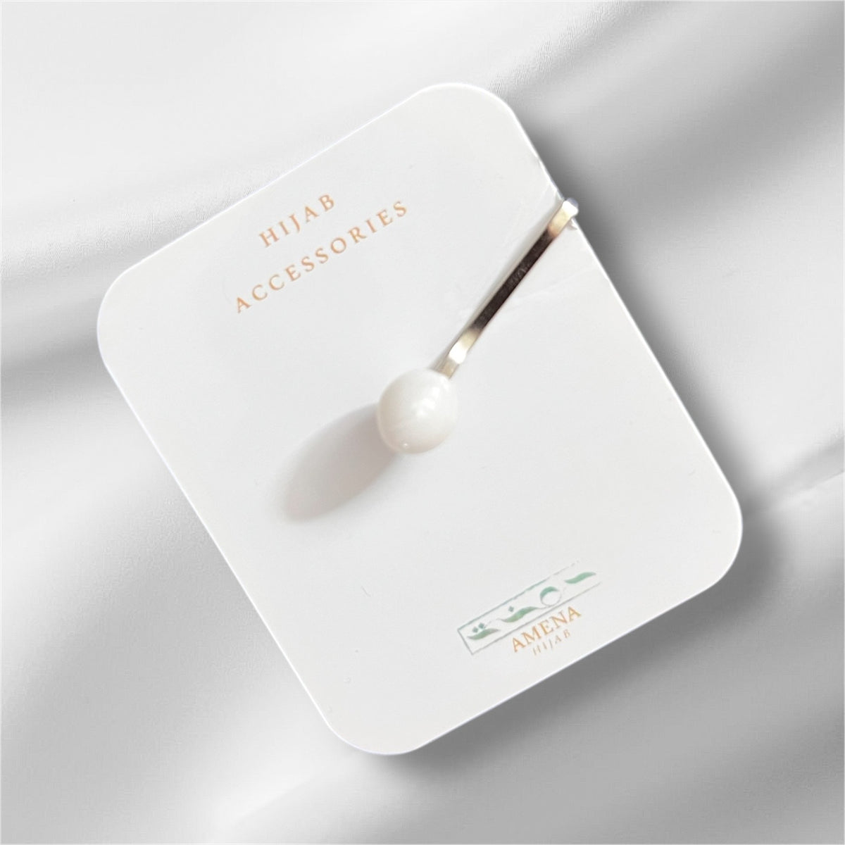 ( White) Turkish Hijab Clip Pin