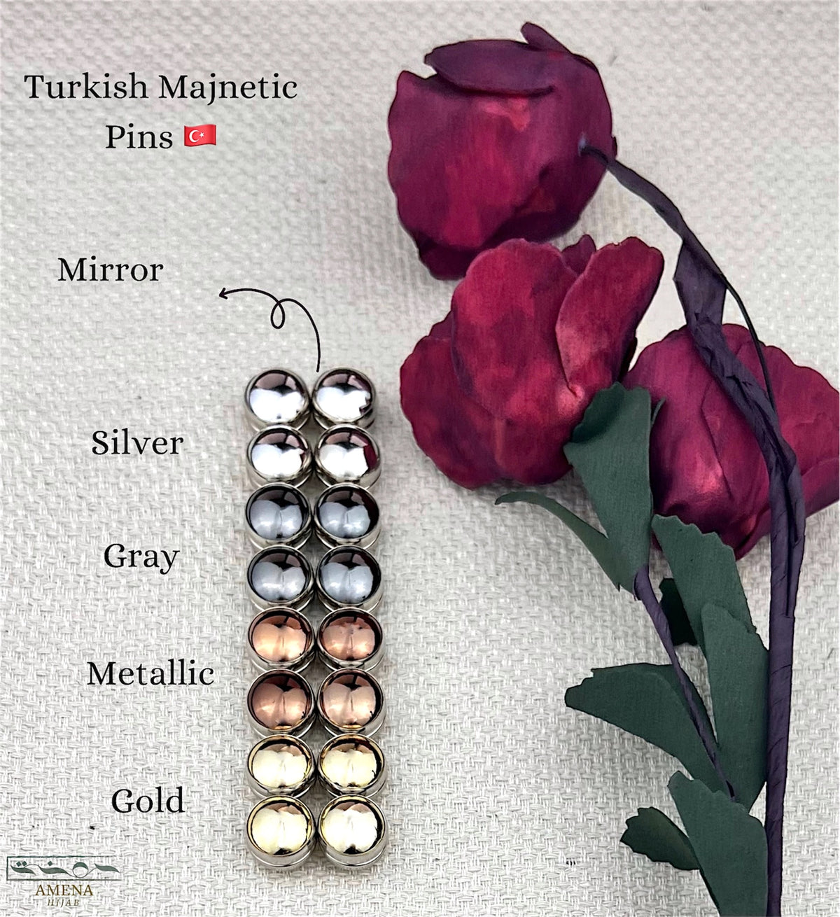 Turkish Magnetic Pin – Mirror