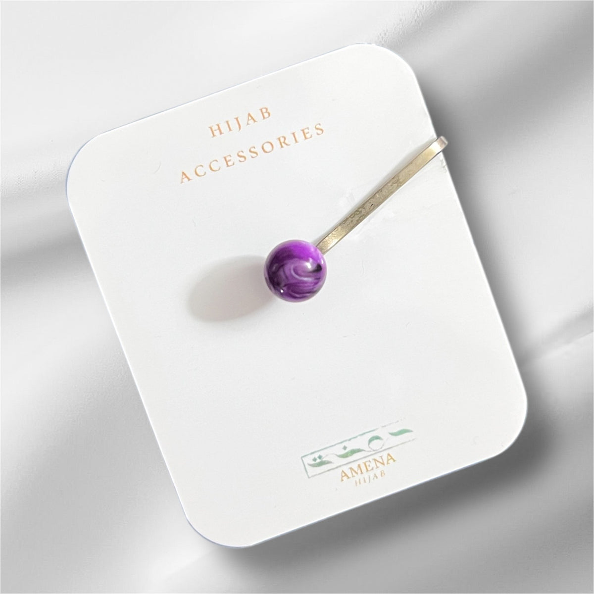 Marble (Purple)Turkish Hijab Clip Pin