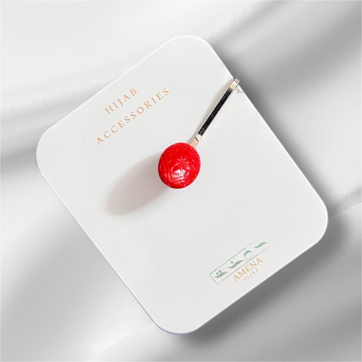 (Red)Turkish Hijab Clip Pin