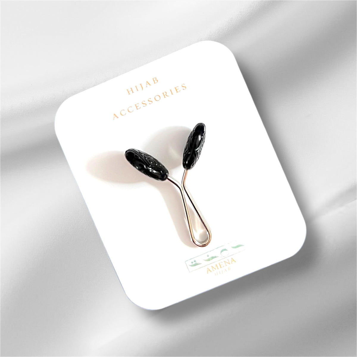 (Black)Turkish Hijab Clip Pin