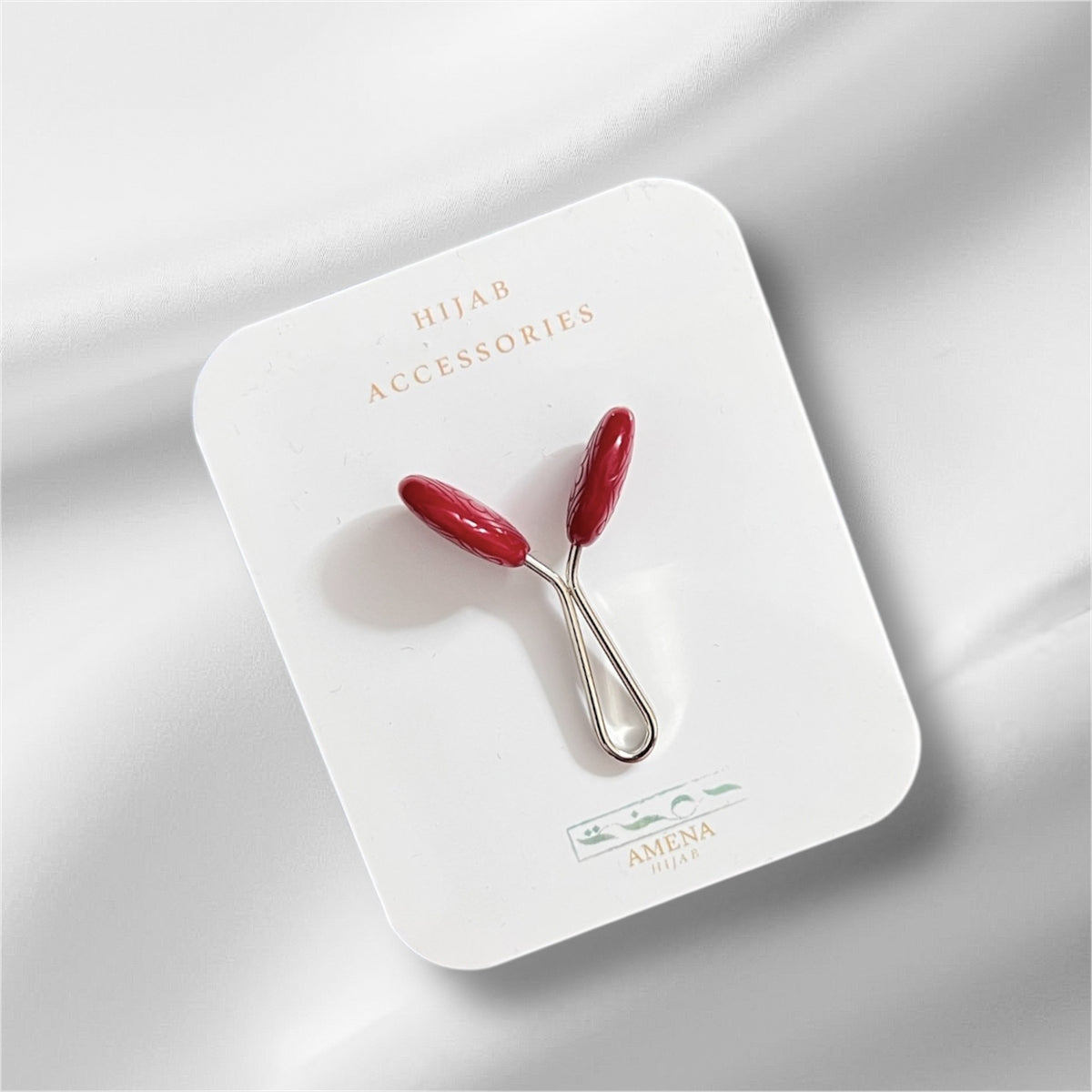 ( Maroon)Turkish Hijab Clip Pin